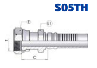 FORFS 1 11/16-12  DN32 Haltesechskant INTERLOCK