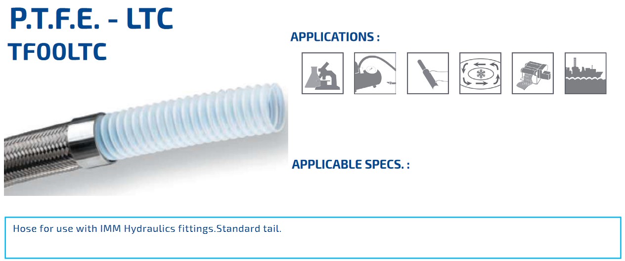 TUBO P.T.F.E. gewellt LTC DN 10