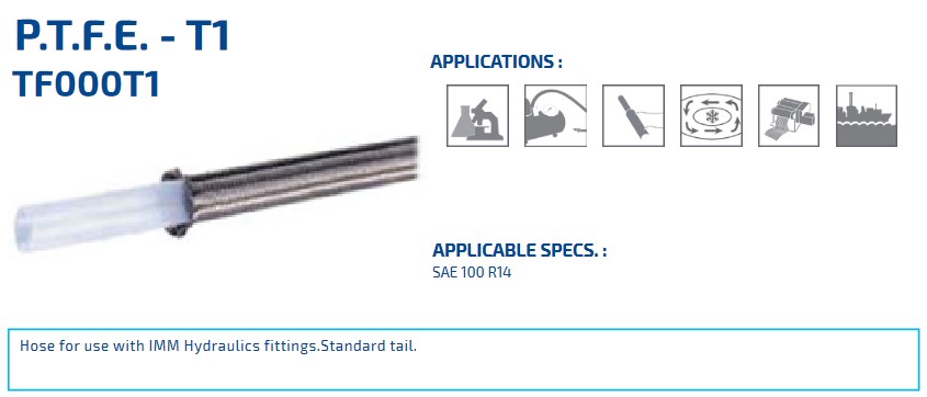 TUBO P.T.F.E. T1 DN 25