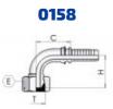 DKR 3/8-19 90° DN10 ZnNi