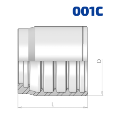 FASSUNG DN06 1SC-2SC-1SN nicht schälen VA