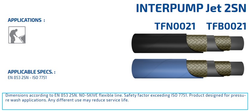 INTERPUMP Jet 2SN DN06 400 BAR blau