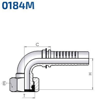 DKOS 16 90° DN12 Multispiral