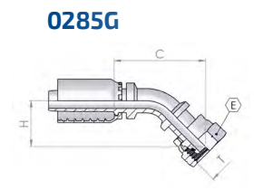 DKOL 10 45° DN10 ONE-PIECE-FITTING