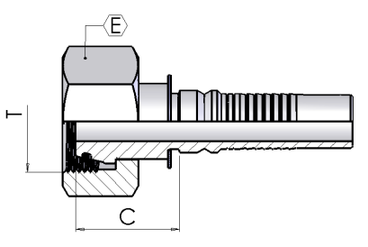 DKOS 38 DN32 INTERLOCK ZnNi