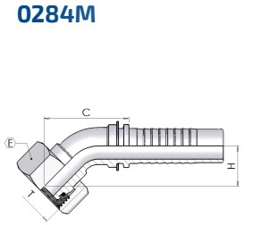 DKOS 20 45° DN20 Multispiral
