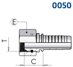 DKR 1/4-19 DN06 Stiftmutter ZnNi