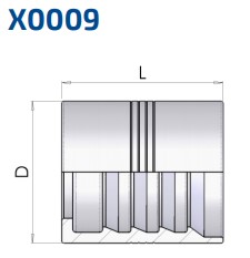 FASSUNG DN06 4SP schälen VA