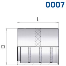 FASSUNG DN06 R7-R6-1TE-2TE nicht schälen
