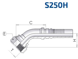 FORFS 1 7/16-12 45° DN20 INTERLOCK