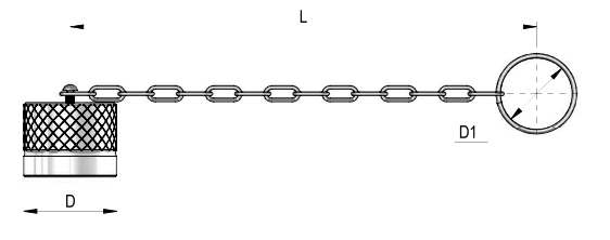 Staubkappe für Muffe Serie HSV DN10 - DNP Aluminium