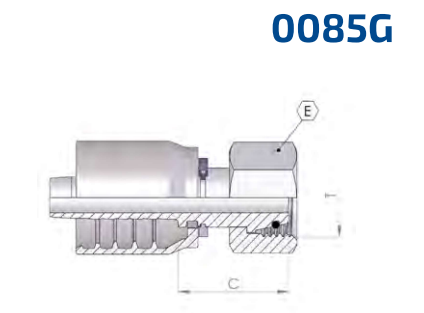 DKOL 22 DN16 ONE-PIECE-FITTING