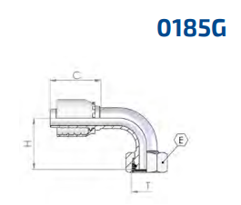 DKOL 10 90° DN06 ONE-PIECE-FITTING