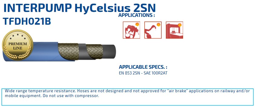INTERPUMP HYCELSIUS 2SN DN12 275 BAR