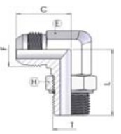 Adap. 90° M/M BSPP/JIC einstellb. 1.1/4x1.5/8-12 Einteilig -