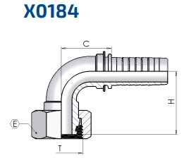 DKOS 08 90° DN06 VA