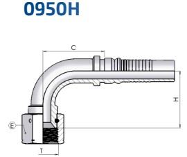 DKJ 1 7/8-12 90° DN38 INTERLOCK