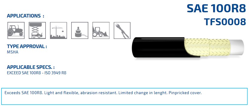SAE 100 R8 DN08 300 BAR