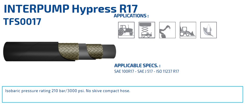 INTERPUMP Hypress R17 DN08 SAE 100 R17 210 BAR