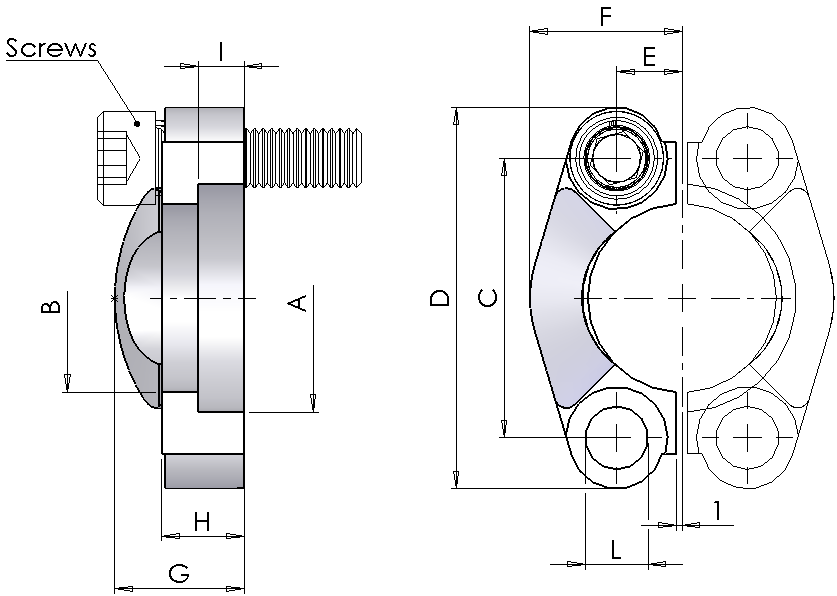 Flanschhälften 6000 PSI 2 D=79,4 VA