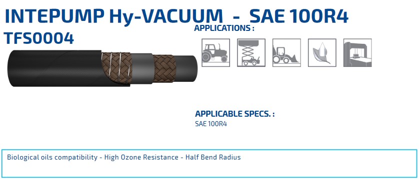 INTERPUMP Hy-VACUUM - SAE 100 R4 DN32 14 BAR