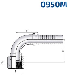 DKJ 7/8-14 90° DN12 Multispiral