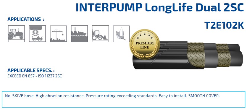 INTERPUMP LongLife Dual 2SC DN10 350 BAR