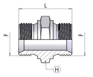 Doppelnippel BSP 1.1/2''
